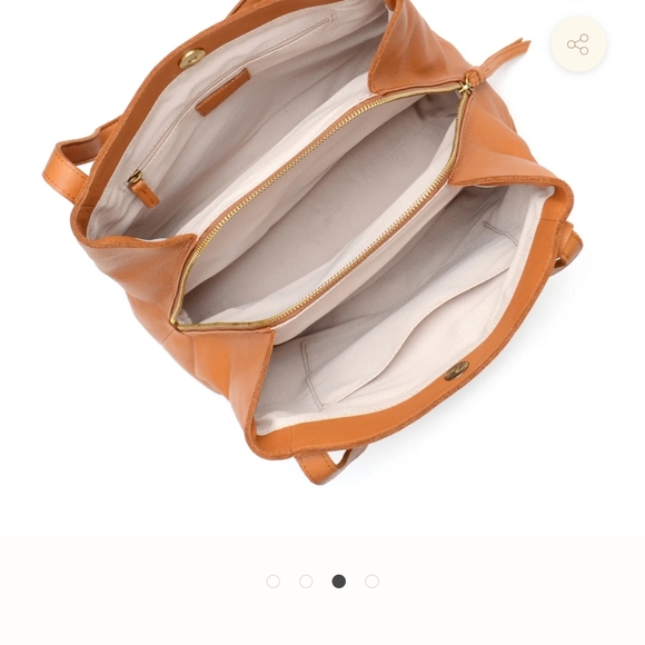 margot Tan Leather Tote Bag - Picture 3 of 16